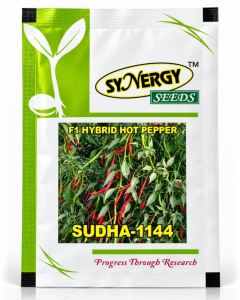 Sudha 1144 hybrid chilli seed packet