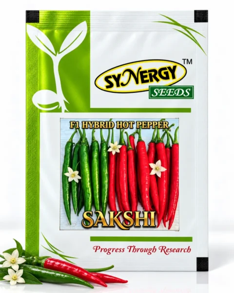 Synergy Sakshi hybrid chilli seed packet