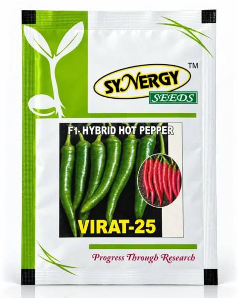 Virat 25 hybrid chilli seed packet